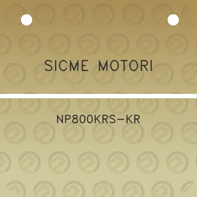 sicme-motori-np800krs-kr