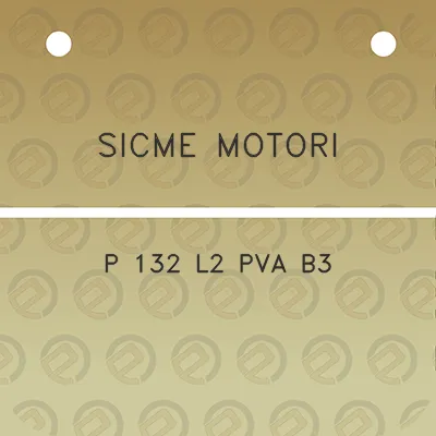 sicme-motori-p-132-l2-pva-b3