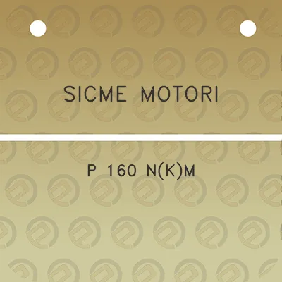 sicme-motori-p-160-nkm