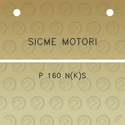 sicme-motori-p-160-nks