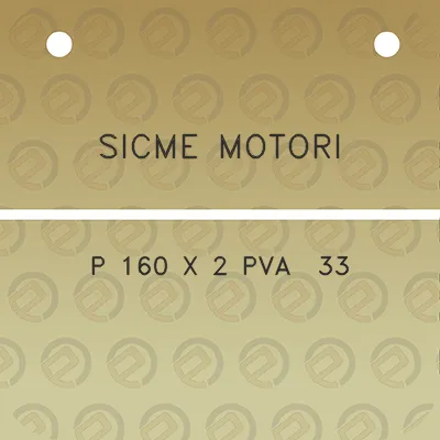 sicme-motori-p-160-x-2-pva-33