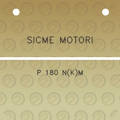 sicme-motori-p-180-nkm