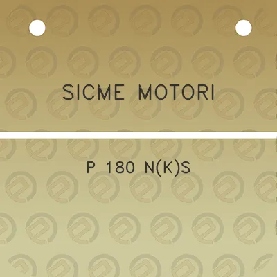 sicme-motori-p-180-nks