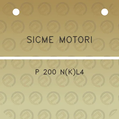 sicme-motori-p-200-nkl4