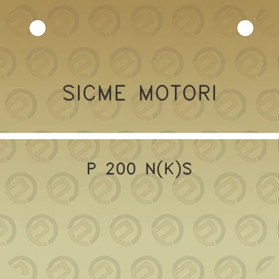 sicme-motori-p-200-nks