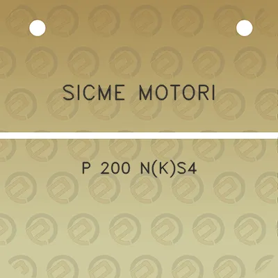 sicme-motori-p-200-nks4