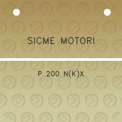 sicme-motori-p-200-nkx