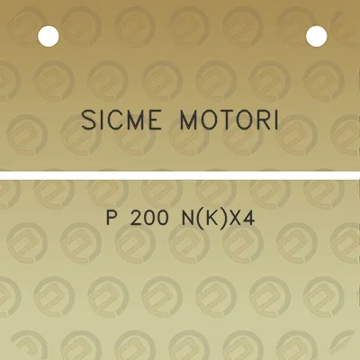 sicme-motori-p-200-nkx4