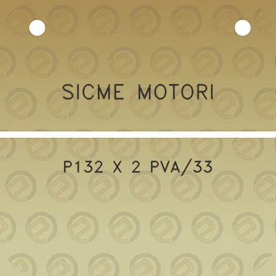 sicme-motori-p132-x-2-pva33