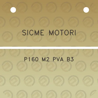 sicme-motori-p160-m2-pva-b3