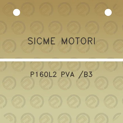 sicme-motori-p160l2-pva-b3