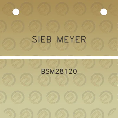 sieb-meyer-bsm28120