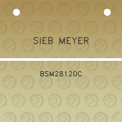 sieb-meyer-bsm28120c