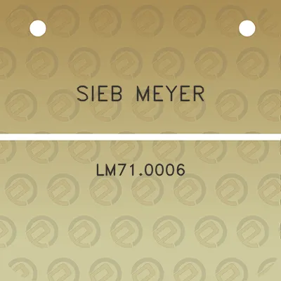 sieb-meyer-lm710006