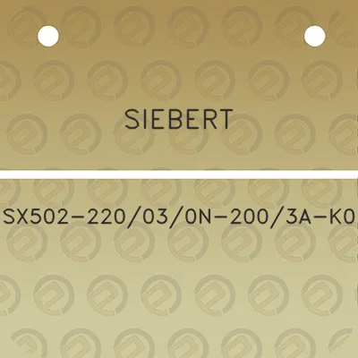 siebert-sx502-220030n-2003a-k0