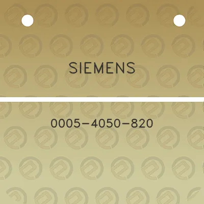 siemens-0005-4050-820