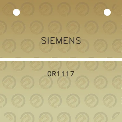 siemens-0r1117