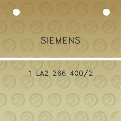 siemens-1-la2-266-4002