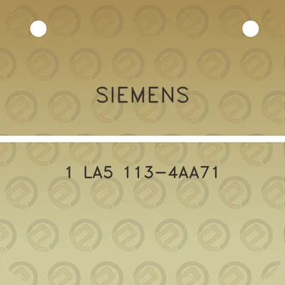 siemens-1-la5-113-4aa71