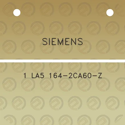 siemens-1-la5-164-2ca60-z