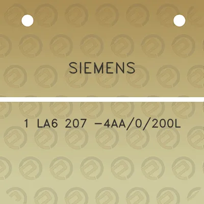 siemens-1-la6-207-4aa0200l