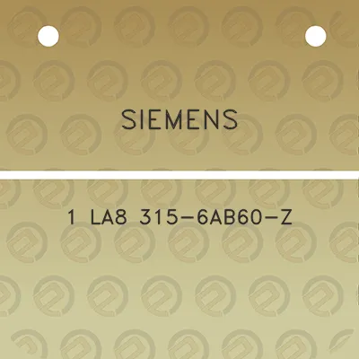 siemens-1-la8-315-6ab60-z