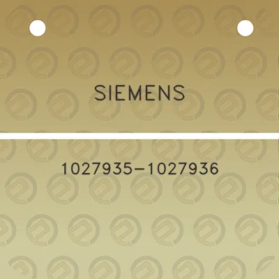 siemens-1027935-1027936