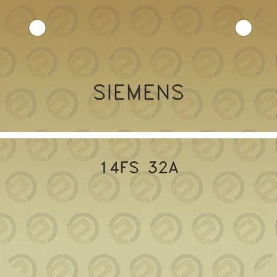 siemens-14fs-32a