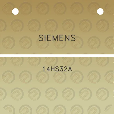 siemens-14hs32a