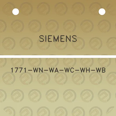 siemens-1771-wn-wa-wc-wh-wb