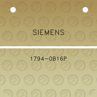 siemens-1794-0b16p