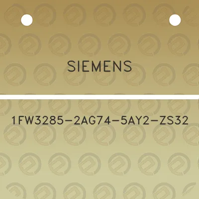 siemens-1fw3285-2ag74-5ay2-zs32