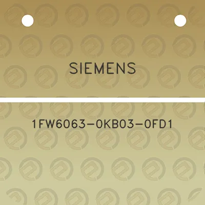 siemens-1fw6063-0kb03-0fd1