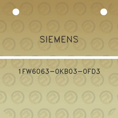 siemens-1fw6063-0kb03-0fd3