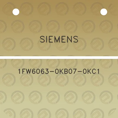 siemens-1fw6063-0kb07-0kc1