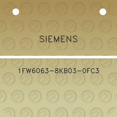 siemens-1fw6063-8kb03-0fc3