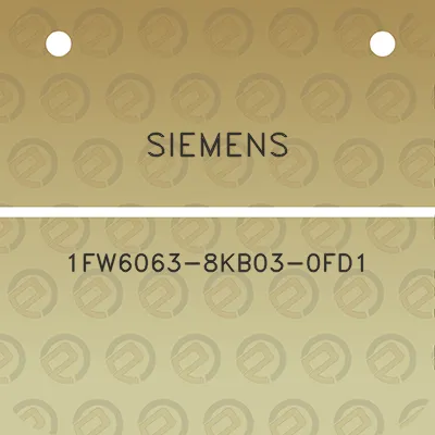 siemens-1fw6063-8kb03-0fd1