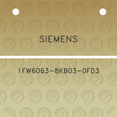 siemens-1fw6063-8kb03-0fd3