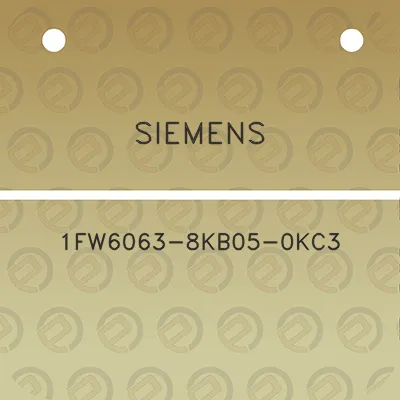 siemens-1fw6063-8kb05-0kc3