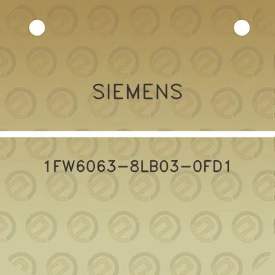 siemens-1fw6063-8lb03-0fd1