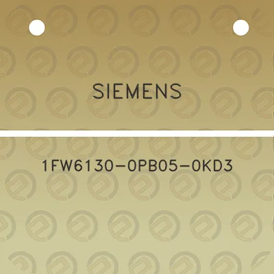 siemens-1fw6130-0pb05-0kd3