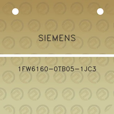 siemens-1fw6160-0tb05-1jc3