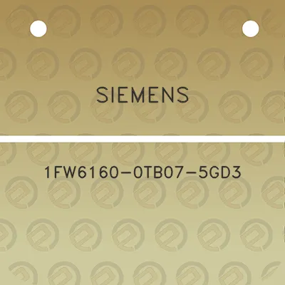 siemens-1fw6160-0tb07-5gd3