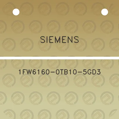 siemens-1fw6160-0tb10-5gd3