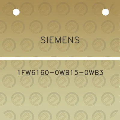 siemens-1fw6160-0wb15-0wb3