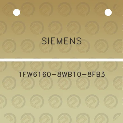 siemens-1fw6160-8wb10-8fb3