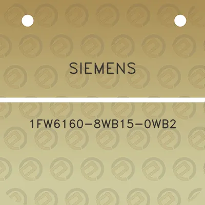 siemens-1fw6160-8wb15-0wb2