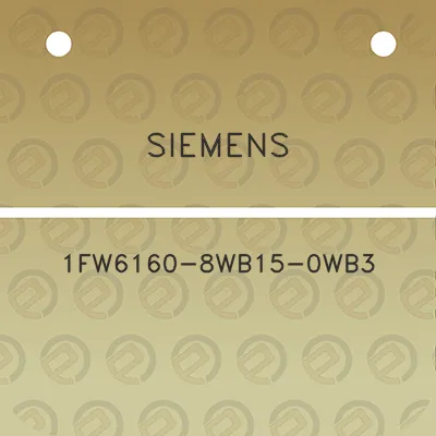 siemens-1fw6160-8wb15-0wb3