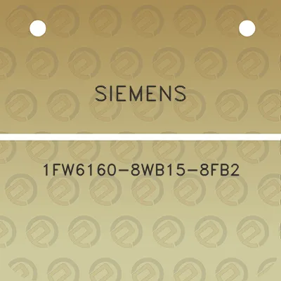 siemens-1fw6160-8wb15-8fb2