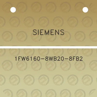 siemens-1fw6160-8wb20-8fb2